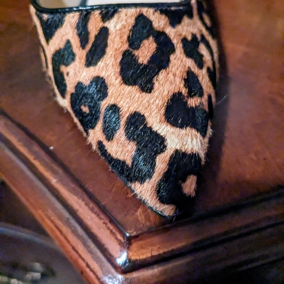 New Gorgeous Animal Print Fur Like "Franco Sarto" Ladies Strap Shoes - Picture 6 of 10